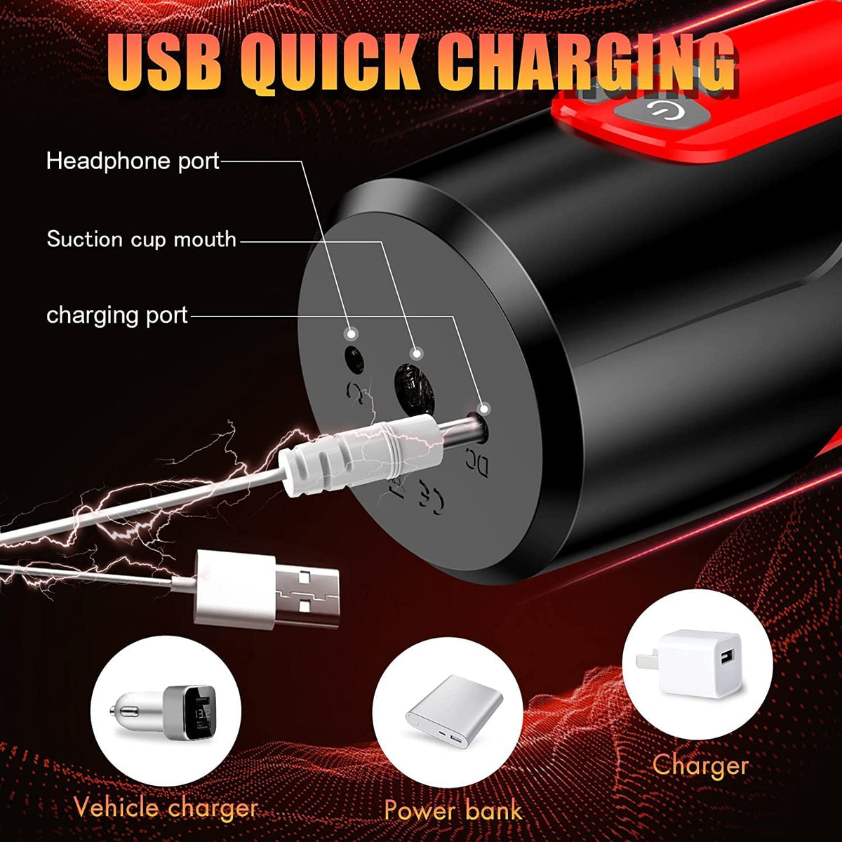 Electric Magnetic Automatic Telescopic Male Masturbator Cup