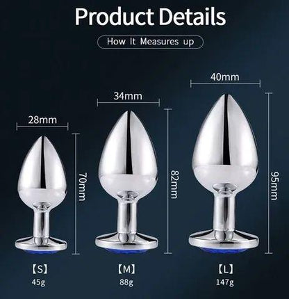 Playful Vibes | Luxury Stainless Steel Anal Butt Plug