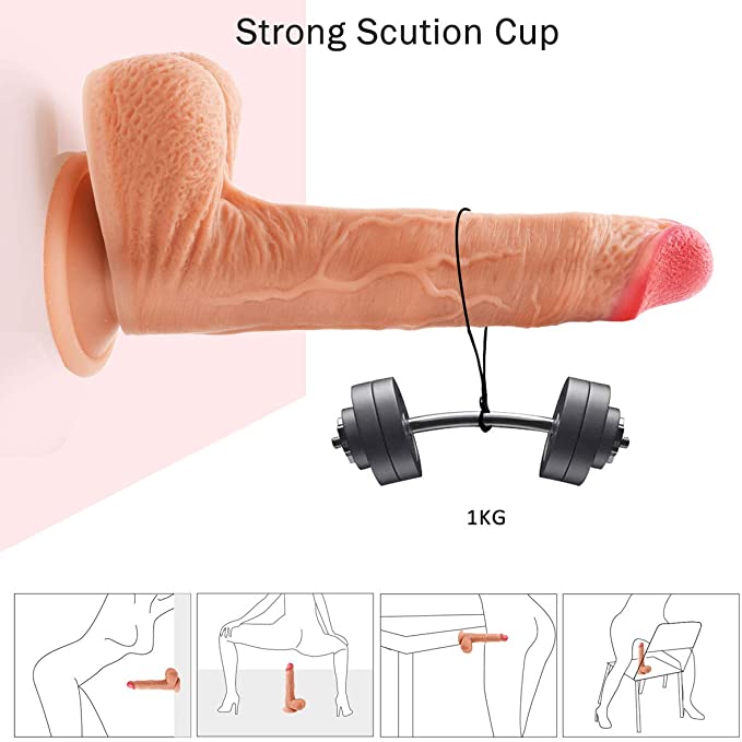 Playful Vibes | Thrusting & Rotating Realistic Dildo (Size: 8.7 Inch)