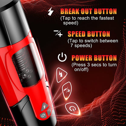 Electric Magnetic Automatic Telescopic Male Masturbator Cup