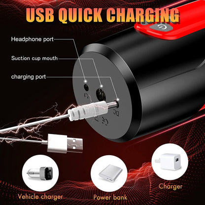 Electric Magnetic Automatic Telescopic Male Masturbator Cup