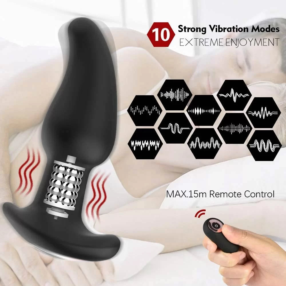 Anus Vibrator Rotation Beads Prostate Massager