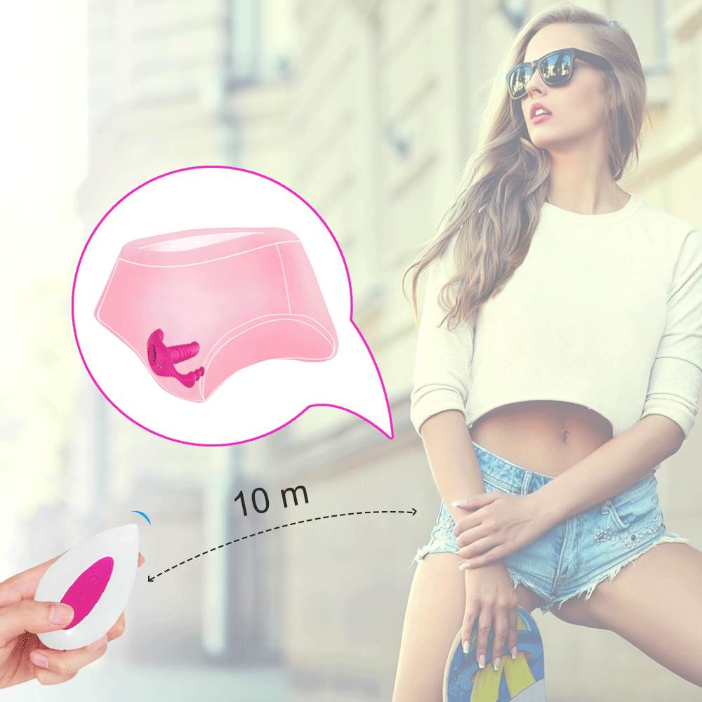 G Spot Wireless Remote Wearable Automatic Thrusting Dildo