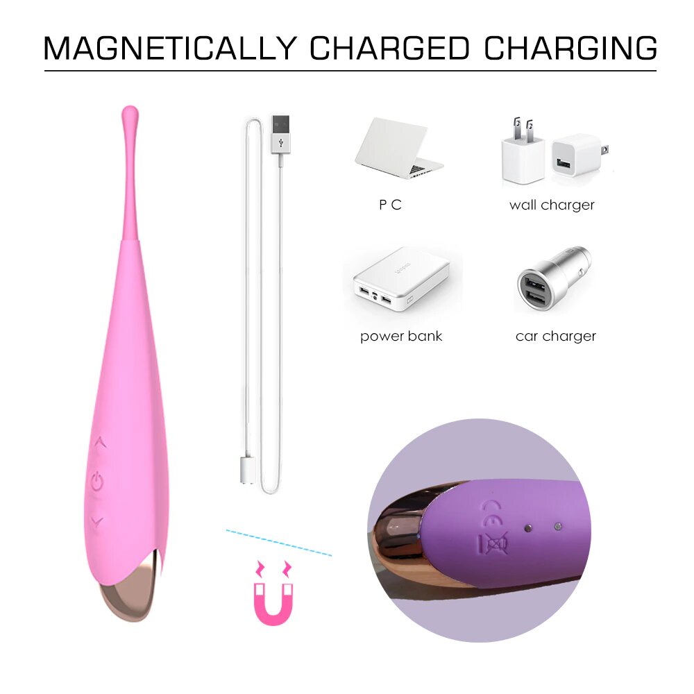 Playful Vibes | Precision Wand Massager with Interchangeable Tips
