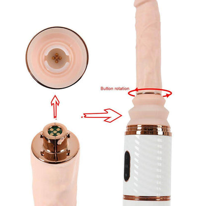 Playful Vibes | Remote Control Heating Telescopic Automatic Sex Machine