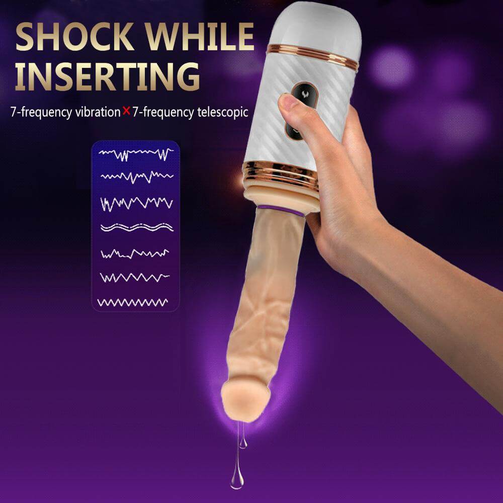 Playful Vibes | Remote Control Heating Telescopic Automatic Sex Machine