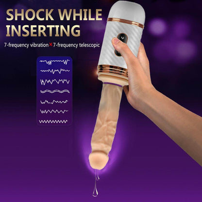 Playful Vibes | Remote Control Heating Telescopic Automatic Sex Machine