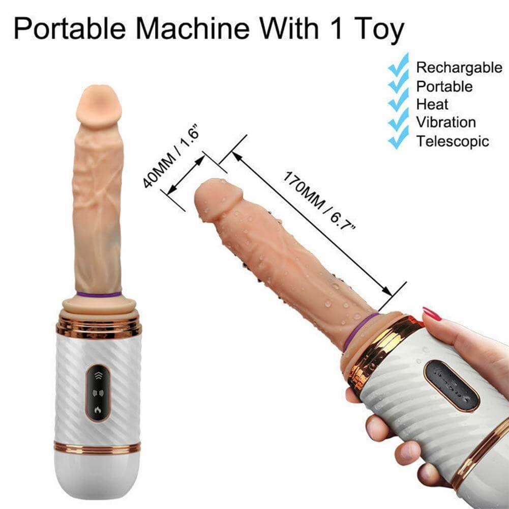Playful Vibes | Remote Control Heating Telescopic Automatic Sex Machine