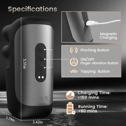 PulseGrip Glans Vibrator – Penis Training & Tapping Masturbator for Men
