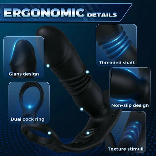 PlayFul Flexi Prostate Bliss Vibrator With Cock Ring