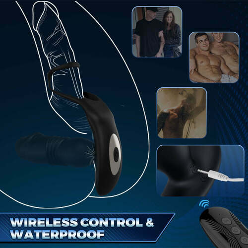 PlayFul Flexi Prostate Bliss Vibrator With Cock Ring