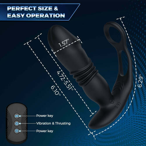 PlayFul Flexi Prostate Bliss Vibrator With Cock Ring