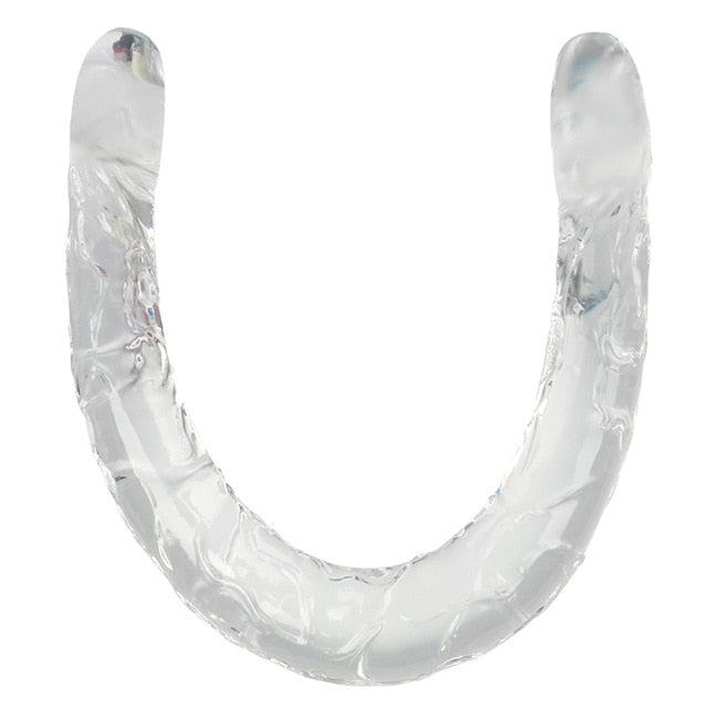 Double Long Soft Jelly Realistic Dildo