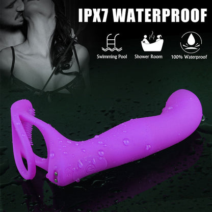 Couples Long Lasting Erection Penis Vibrator And Vagina Clitoris Stimulator
