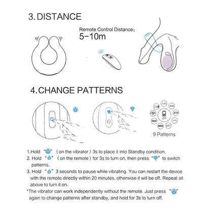 Cock Ring Couple Vibrator for Penis & Clitoral Stimulation