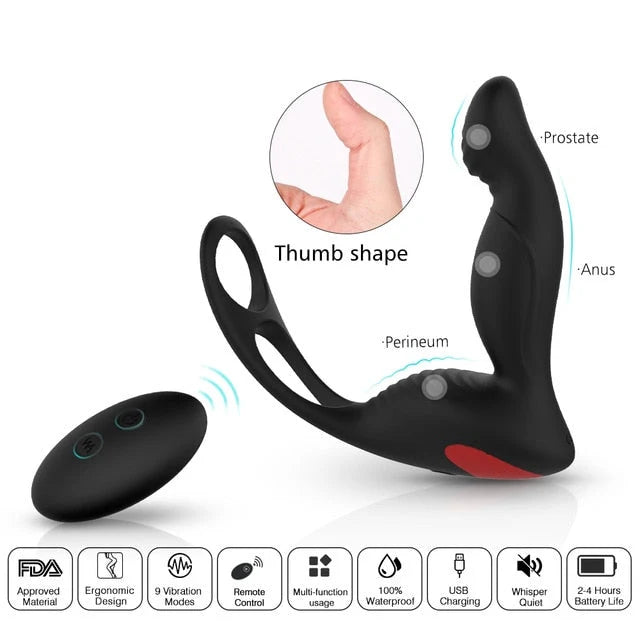 PlayFul 3 in 1 Remote Controlled Vibrating Prostate Massager